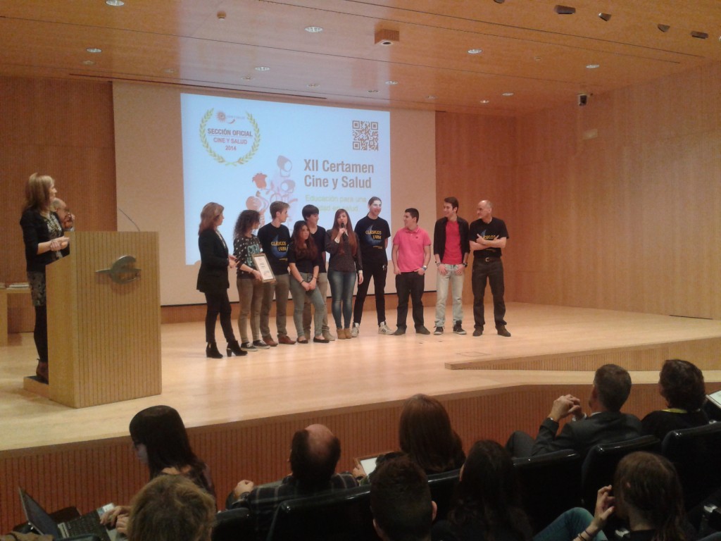 IES Pedro de Luna PREMIO Cine y Salud 2014-04-05