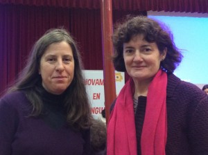 María y Elvira en jornada de difusión autonómica de Aragón