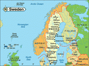 map Sweden